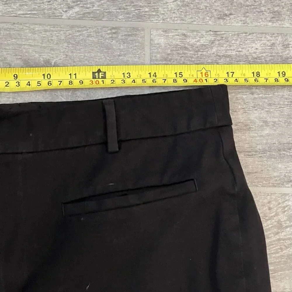 Maeve by Anthropologie Women’s Black Dress Pants Size 10 Black Cropped Stretch - Picture 6 of 11